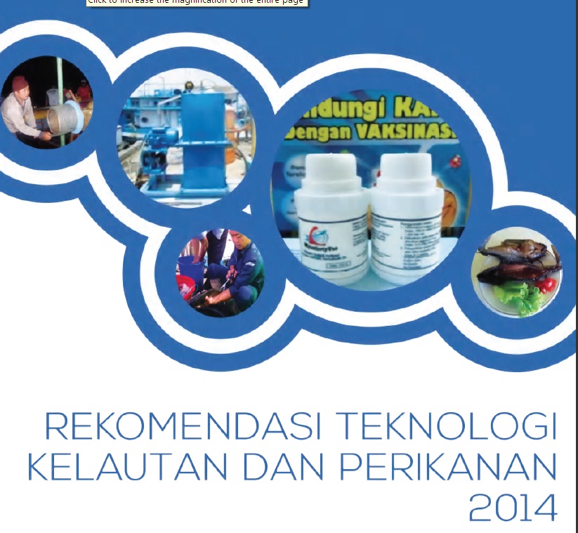 Rekomendasi Teknologi Kelautan dan Perikanan 2014